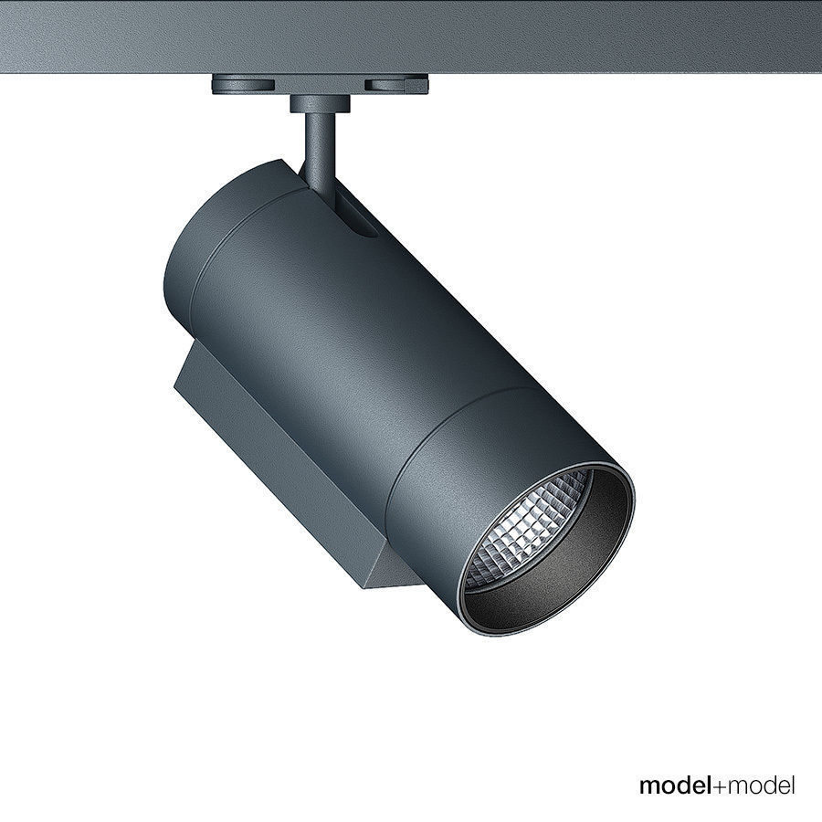 Zumtobel track spotlight system 3D model_1