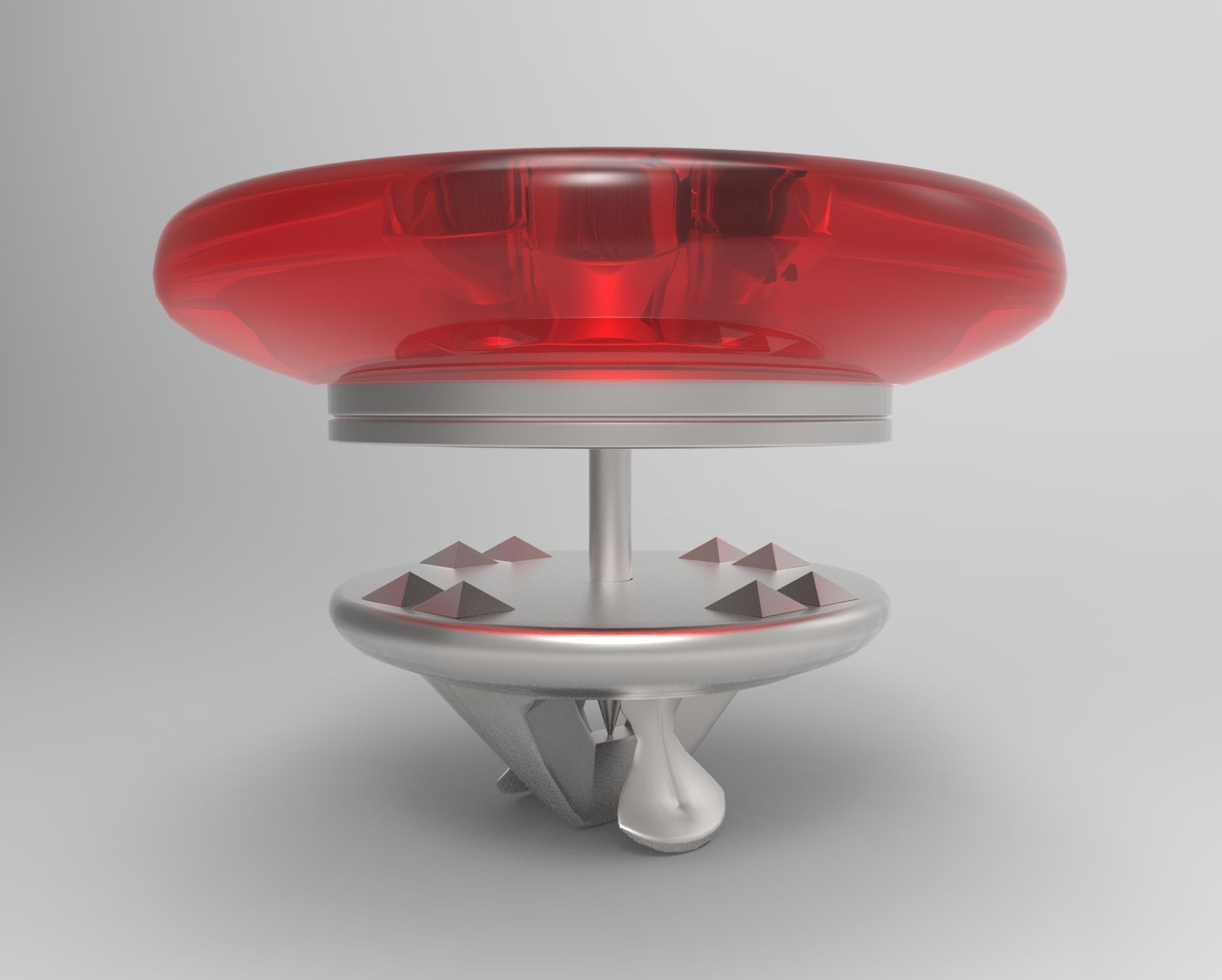 magnetic button Low-poly 3D model_4