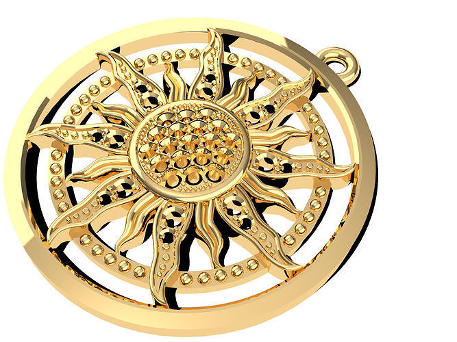 Suspension Sun 3D print model