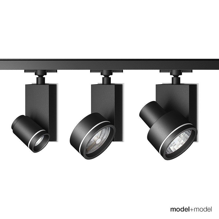 Artemide Architectural Picto track spotlights 3D model_0