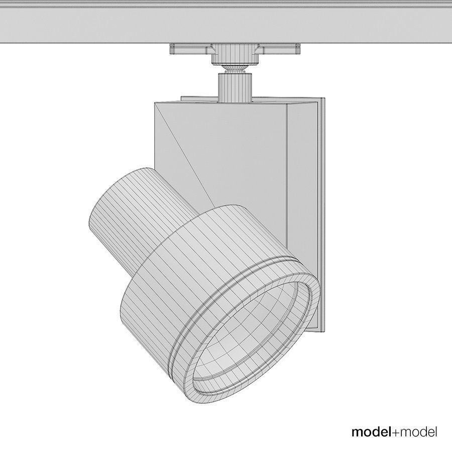Artemide Architectural Picto track spotlights 3D model_5