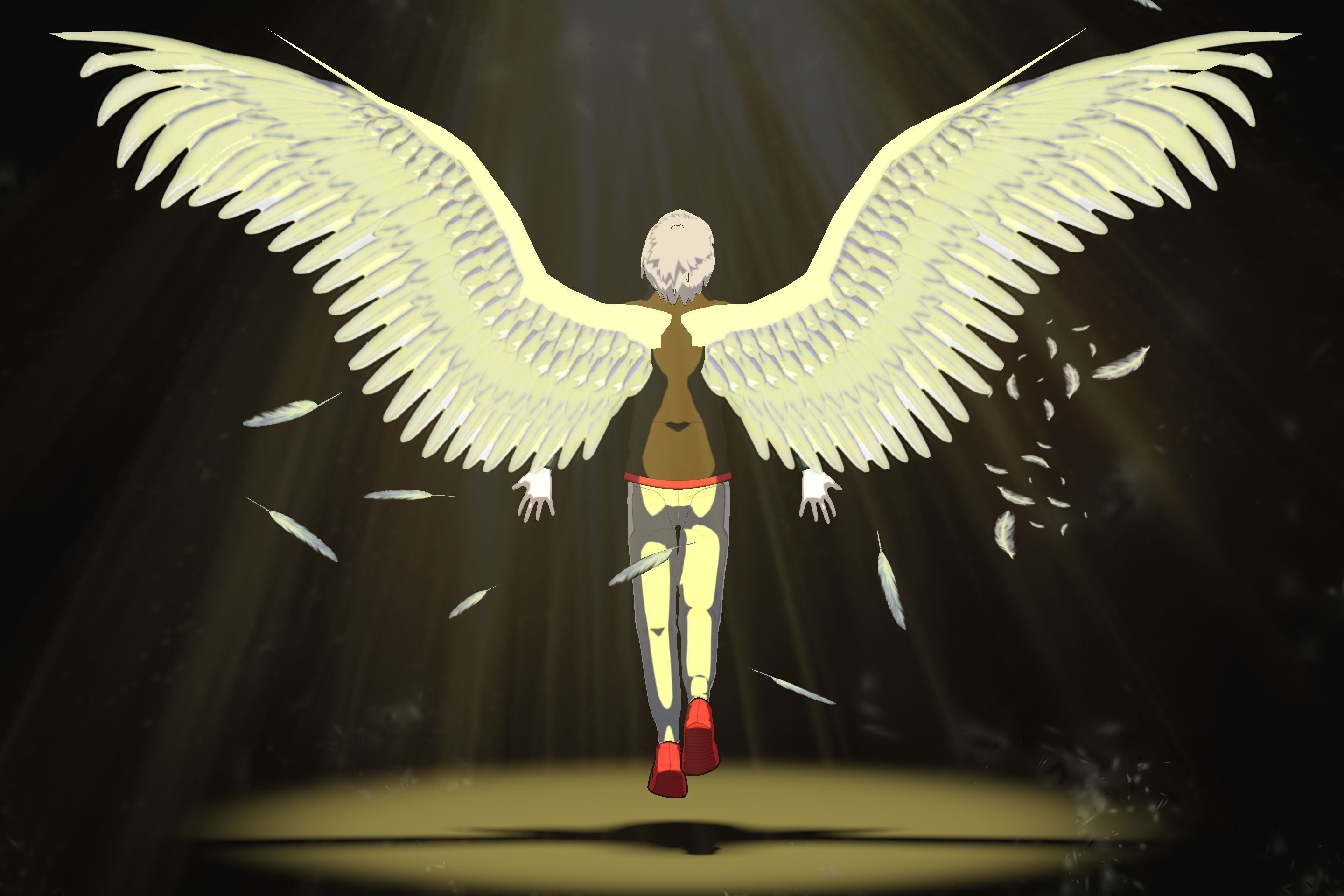 Anime character - Twisted boy Low-poly 3D model_3