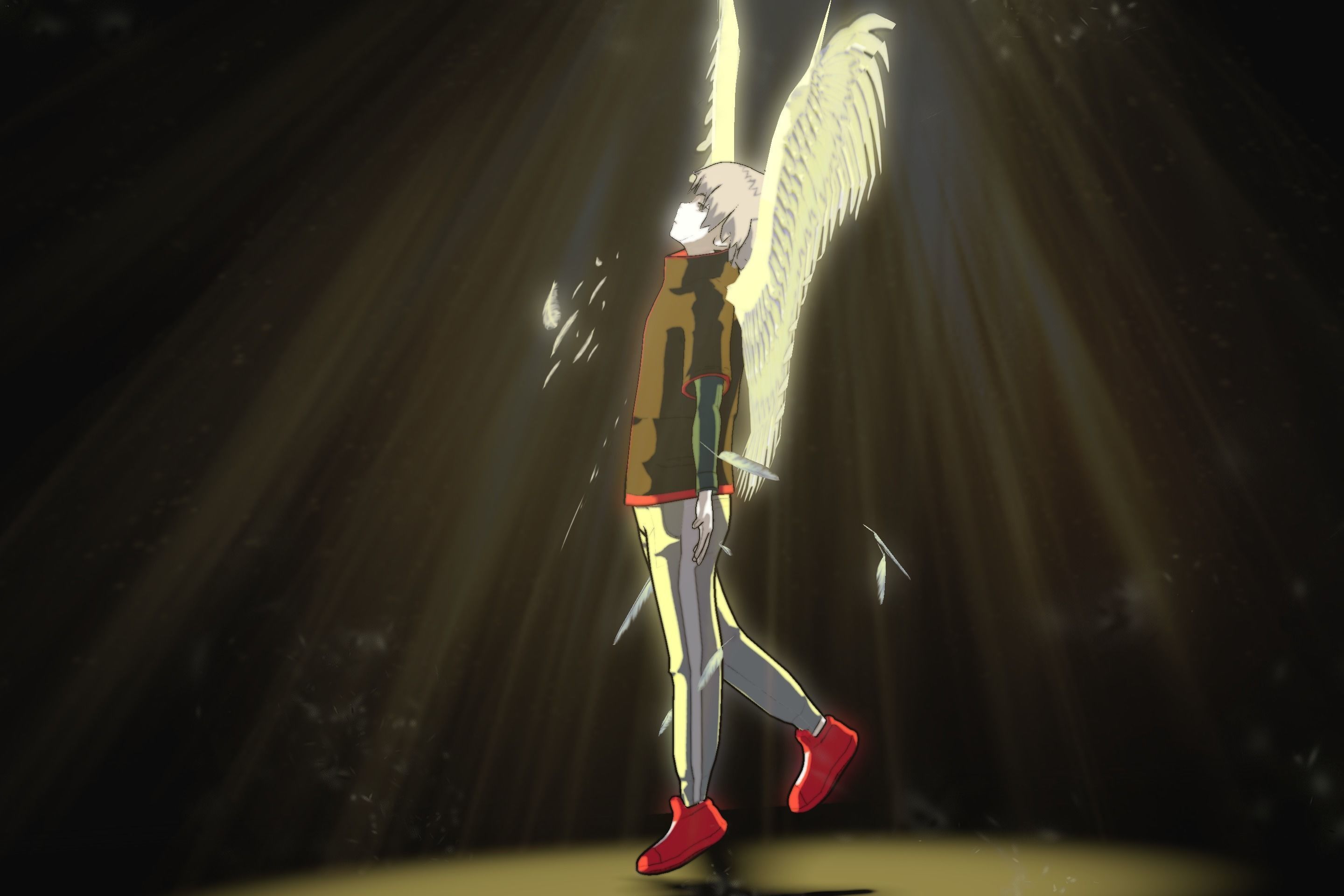 Anime character - Twisted boy Low-poly 3D model_4