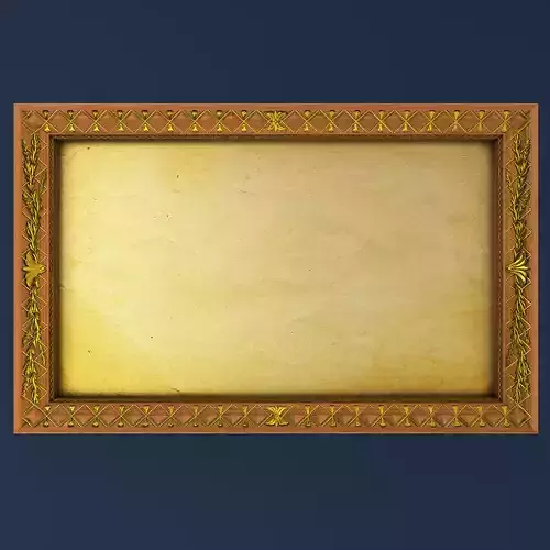 Frame picture low poly pbr 