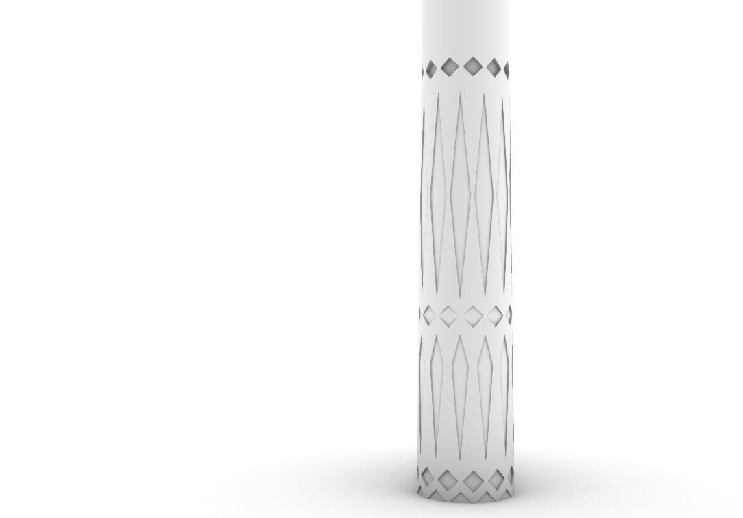 Minaret street lamp 3D model_2