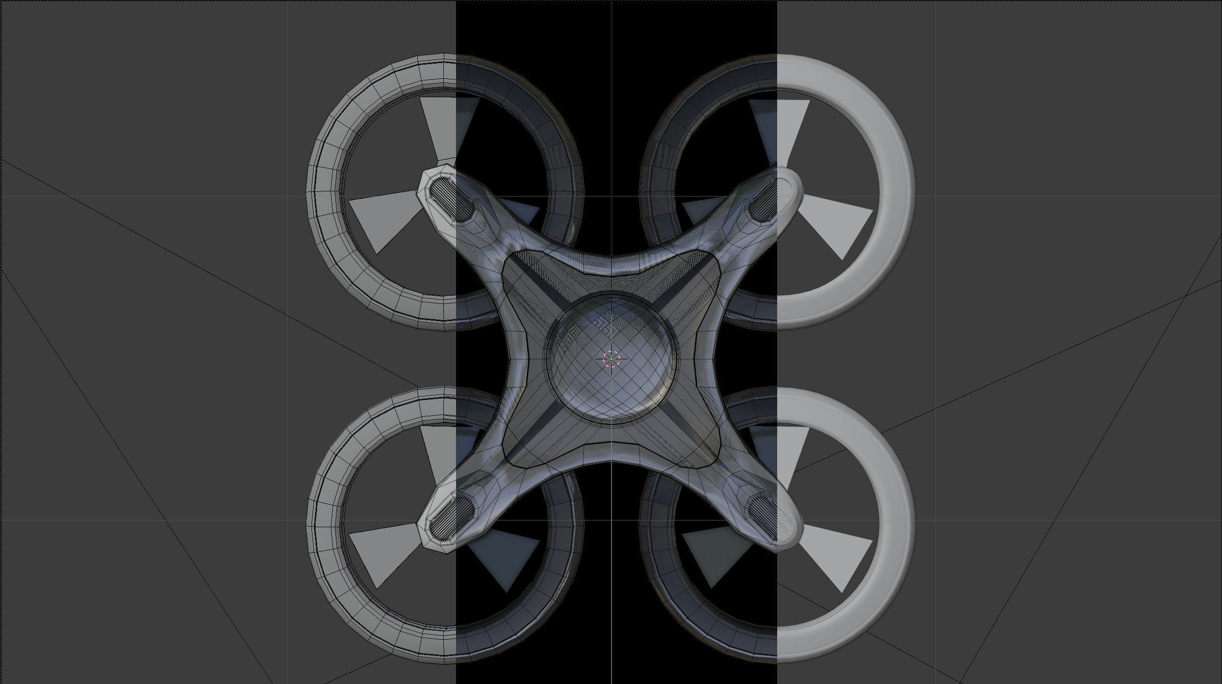 Drone Quadcopter 3D model_8