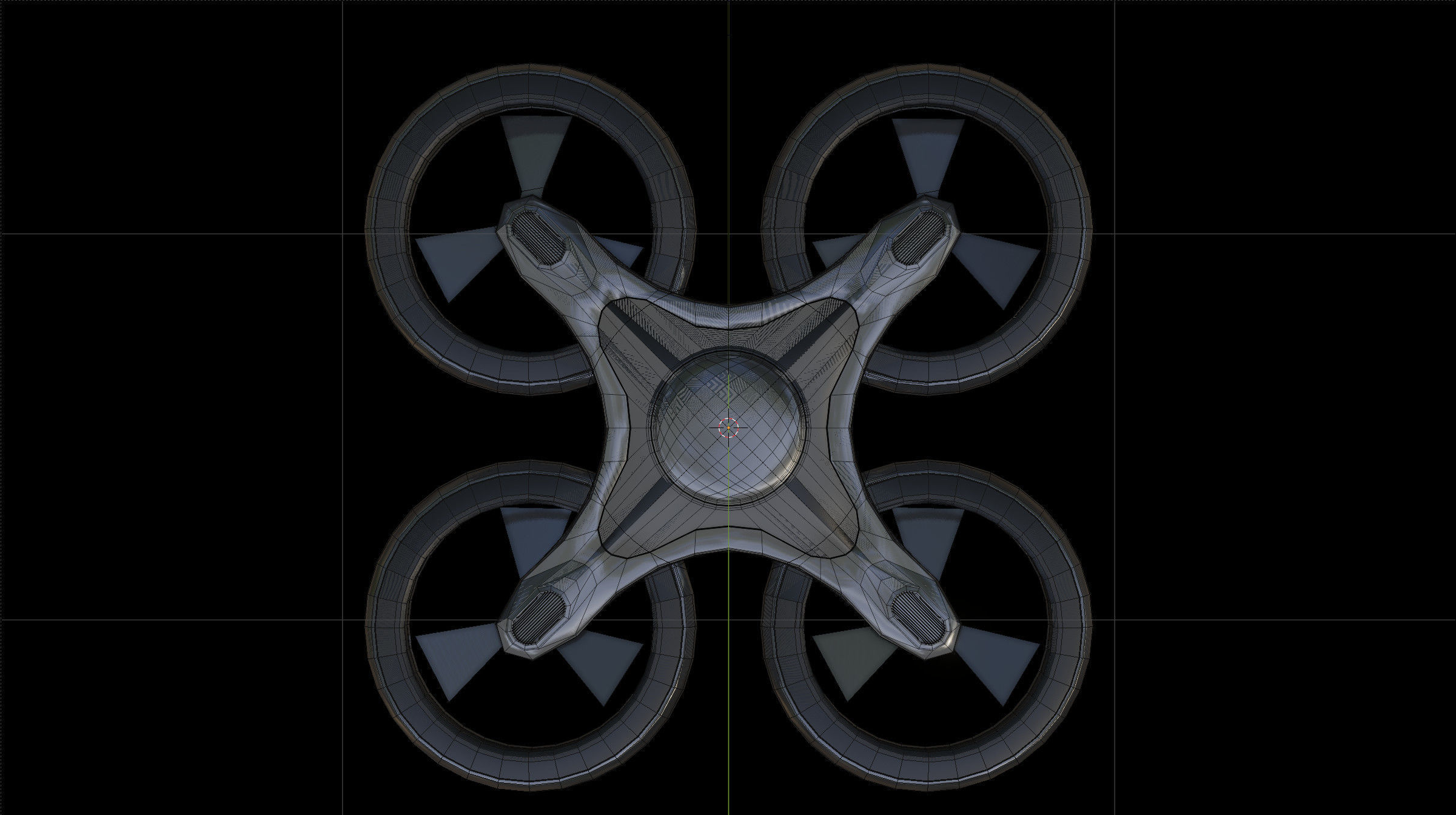 Drone Quadcopter 3D model_7