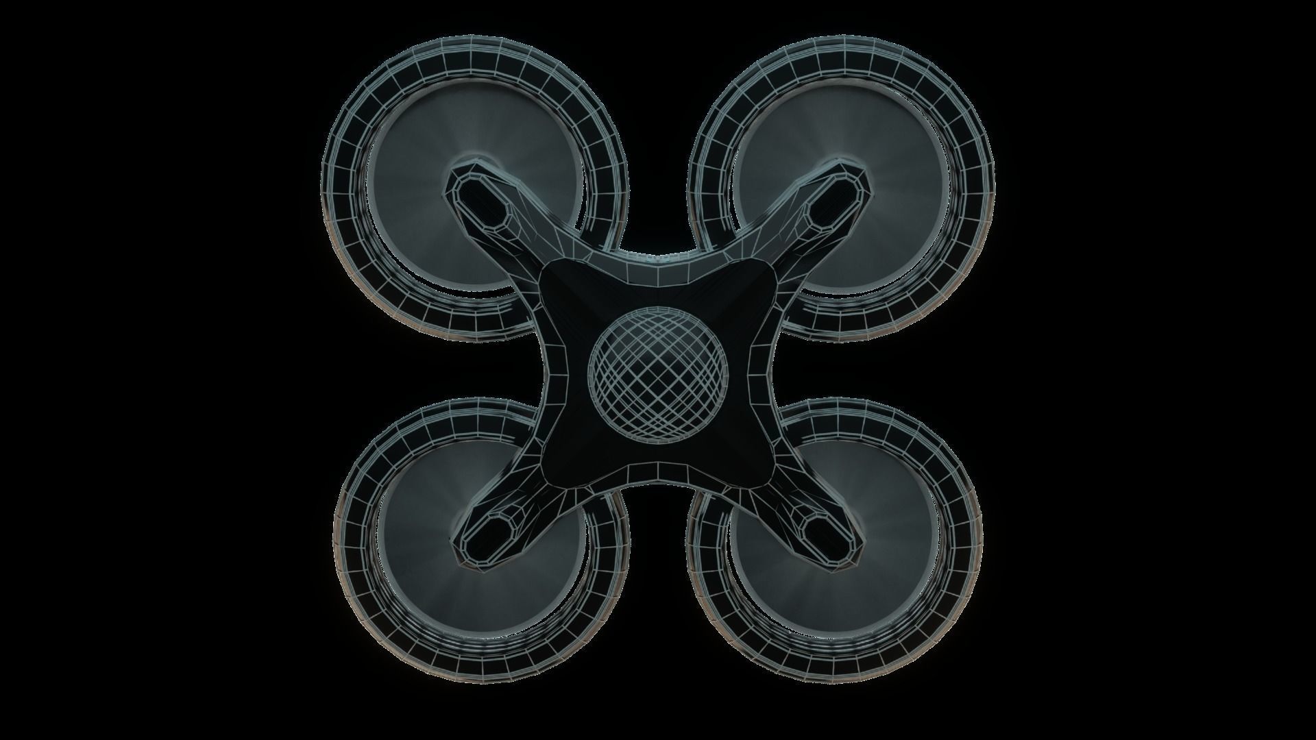 Drone Quadcopter 3D model_5