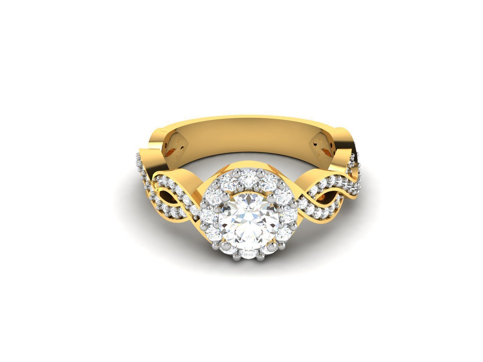 Women Ring 3dm render detail 3D print model_2