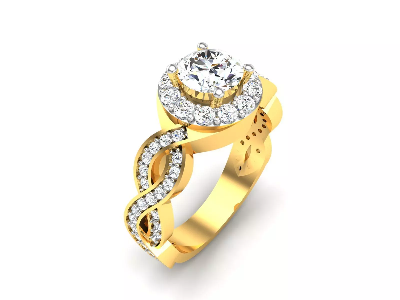 Women Ring 3dm render detail 3D print model_0