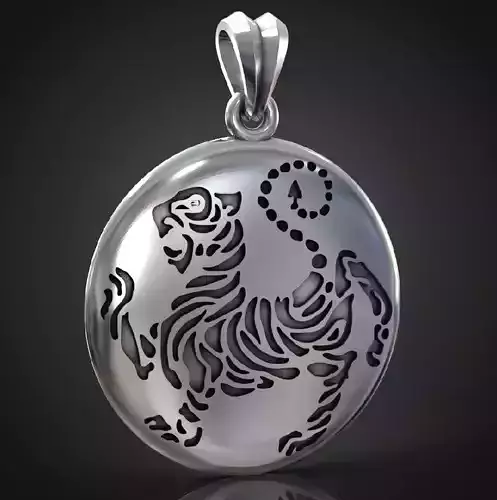 Shotokan Karate tiger pendant