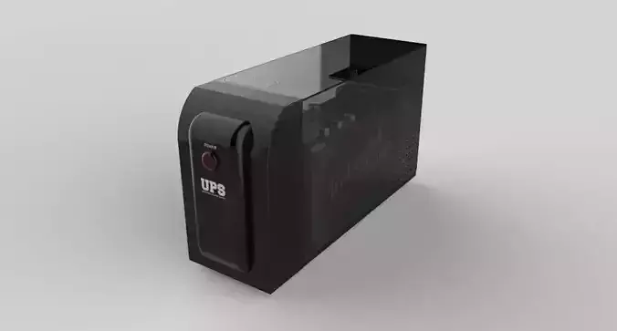 UPS Universal Power Supply 3D Model Glass Style 3D model