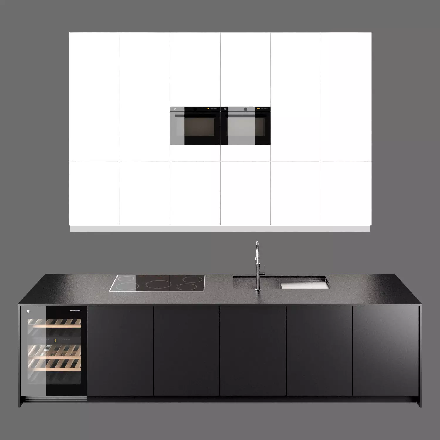 Modern Kitchen 3D model_0