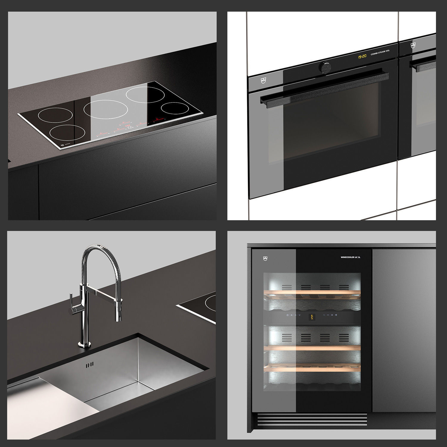 Modern Kitchen 3D model_6