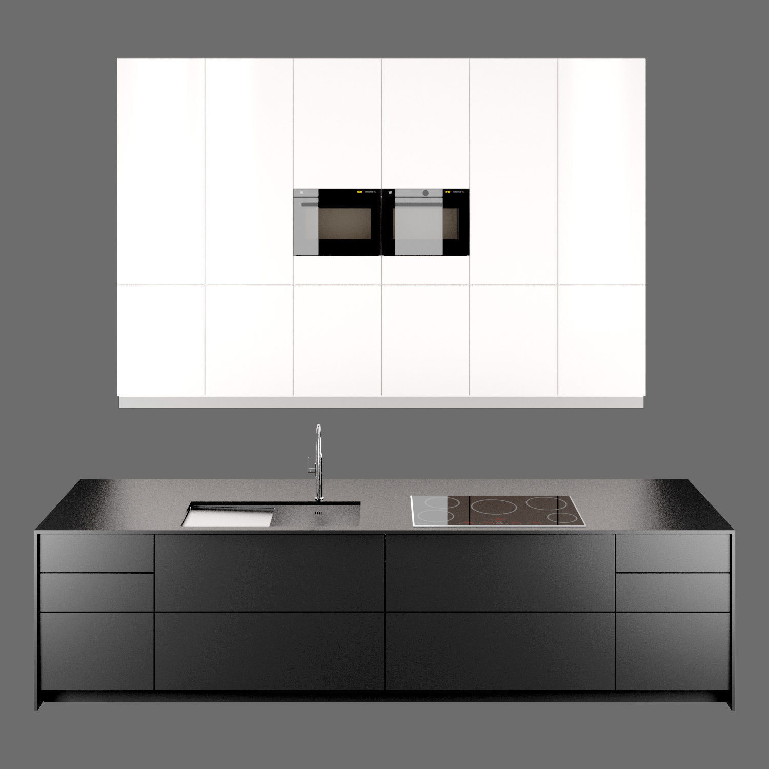 Modern Kitchen 3D model_1