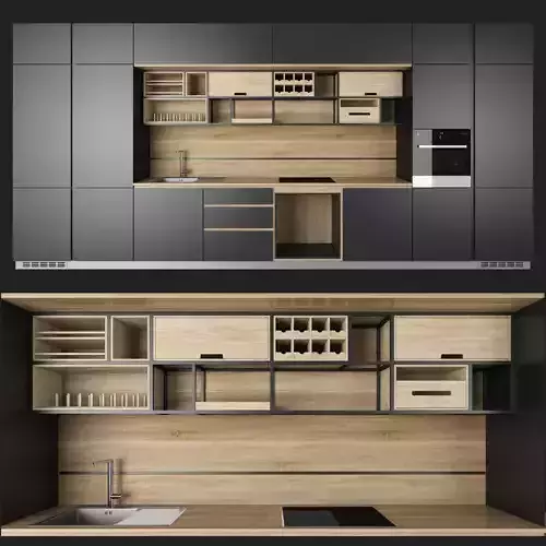 Modern Kitchen 3D model
