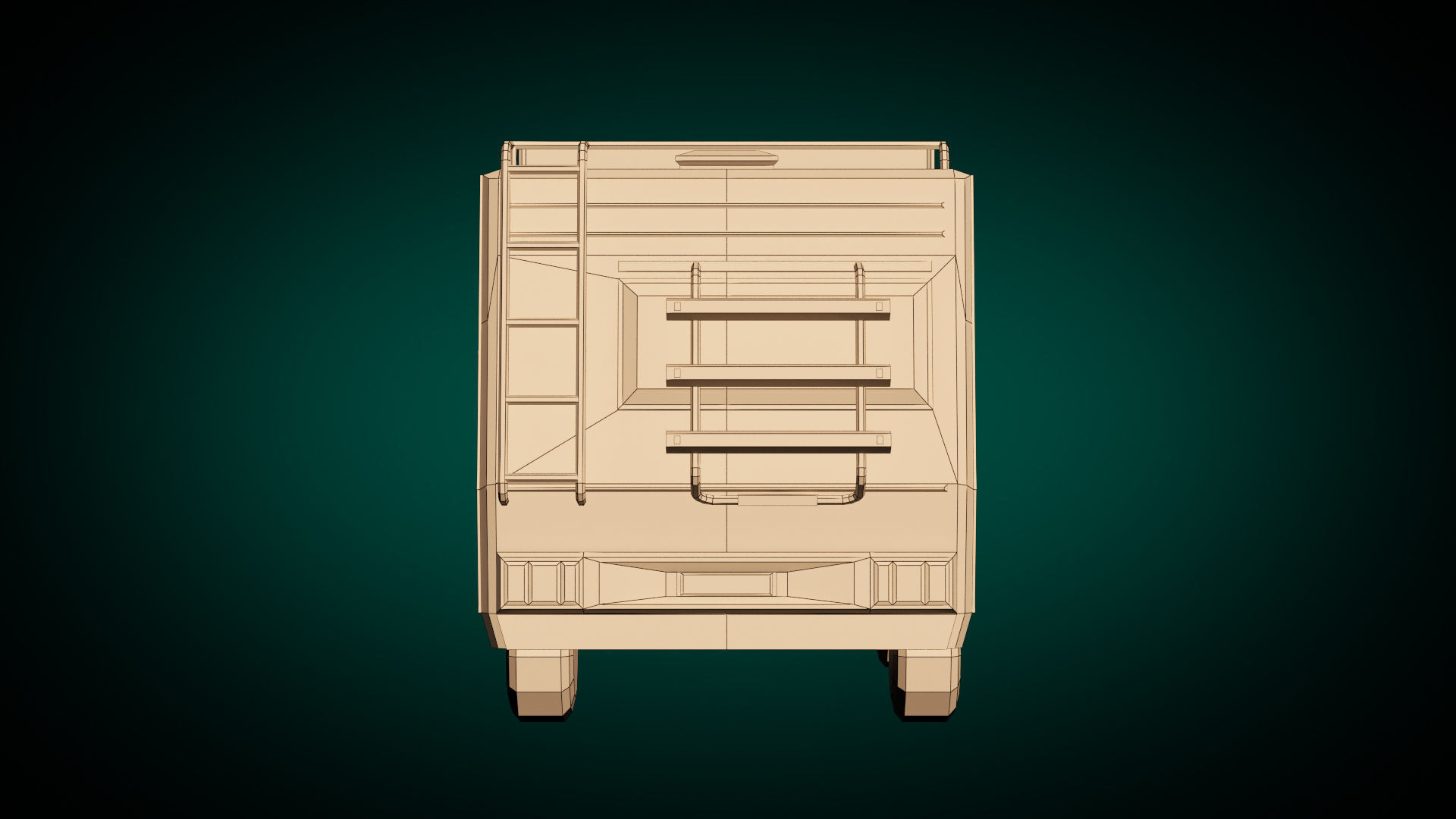 Low Poly Motorhome 01 Low-poly 3D model_12