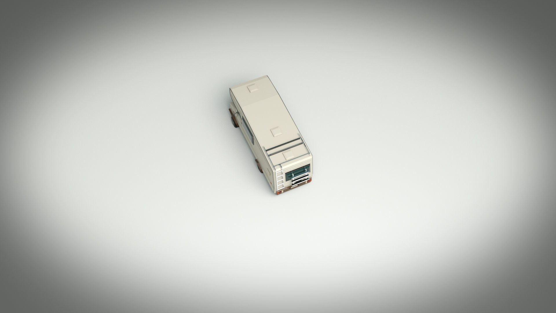 Low Poly Motorhome 01 Low-poly 3D model_4