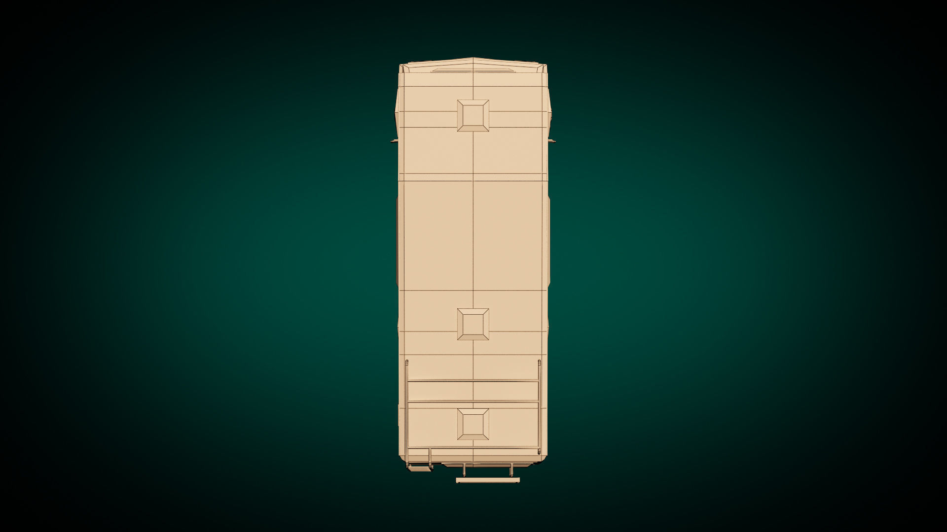 Low Poly Motorhome 01 Low-poly 3D model_13