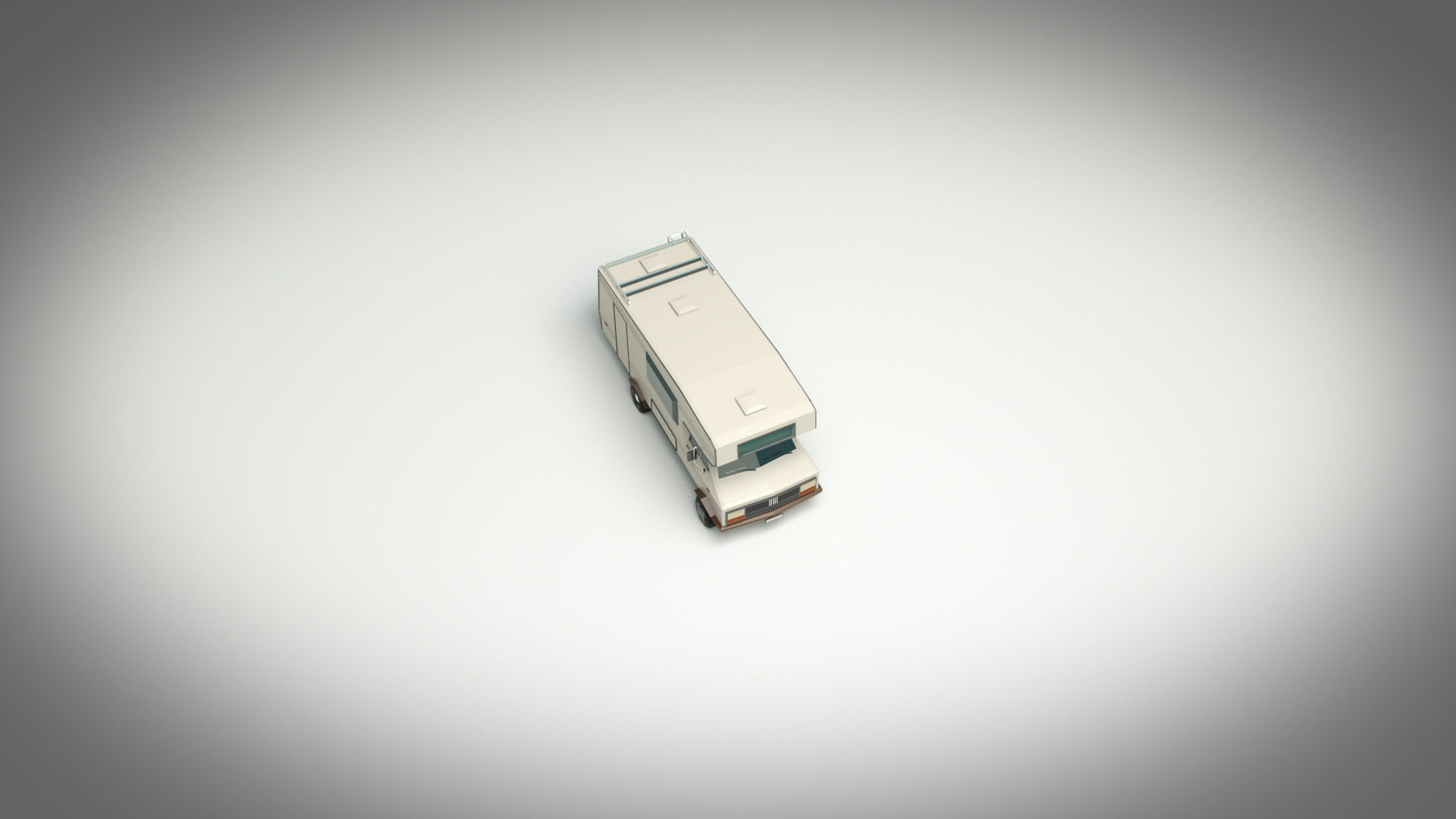 Low Poly Motorhome 01 Low-poly 3D model_5