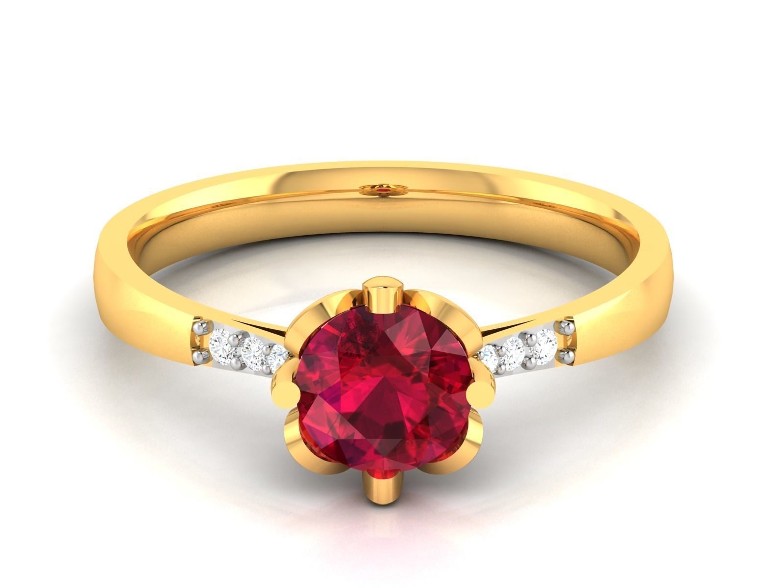 Women Ring 3dm render detail 3D print model_8