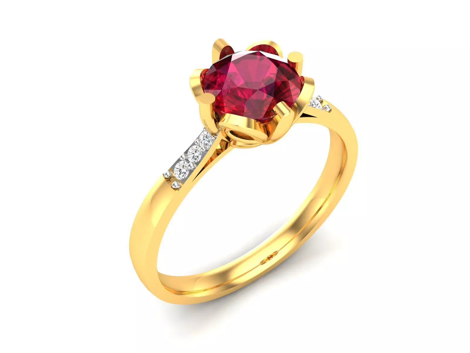 Women Ring 3dm render detail 3D print model_0