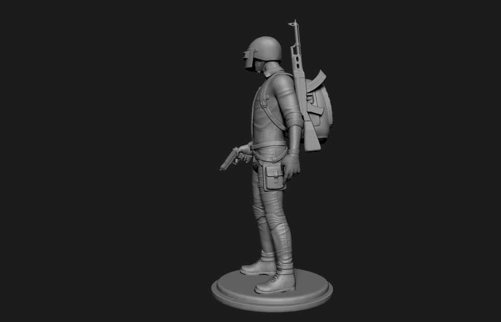 pubg 3d model character 3D model_4