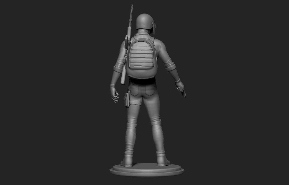 pubg 3d model character 3D model_7