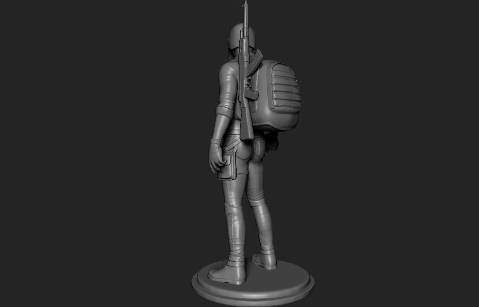 pubg 3d model character 3D model_9