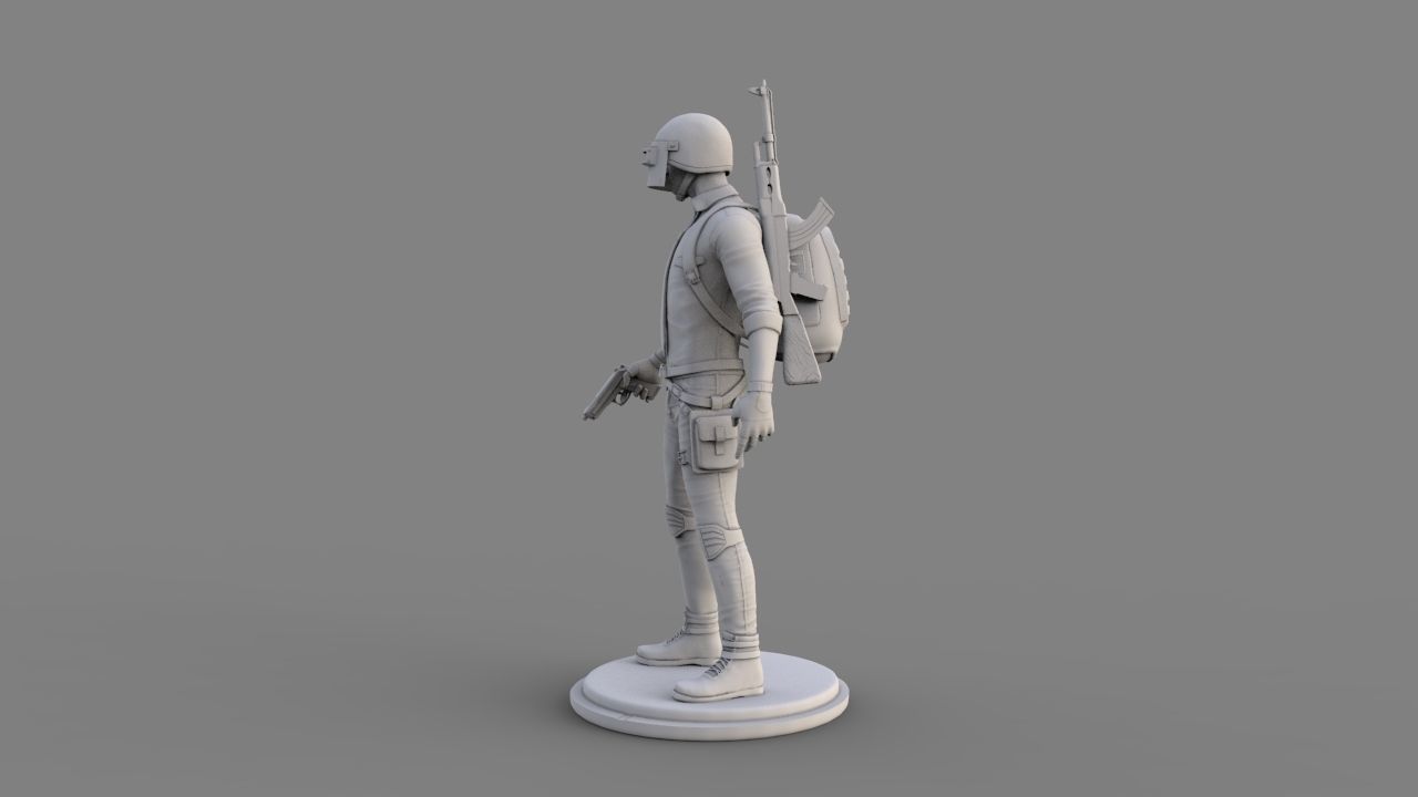 pubg 3d model character 3D model_3