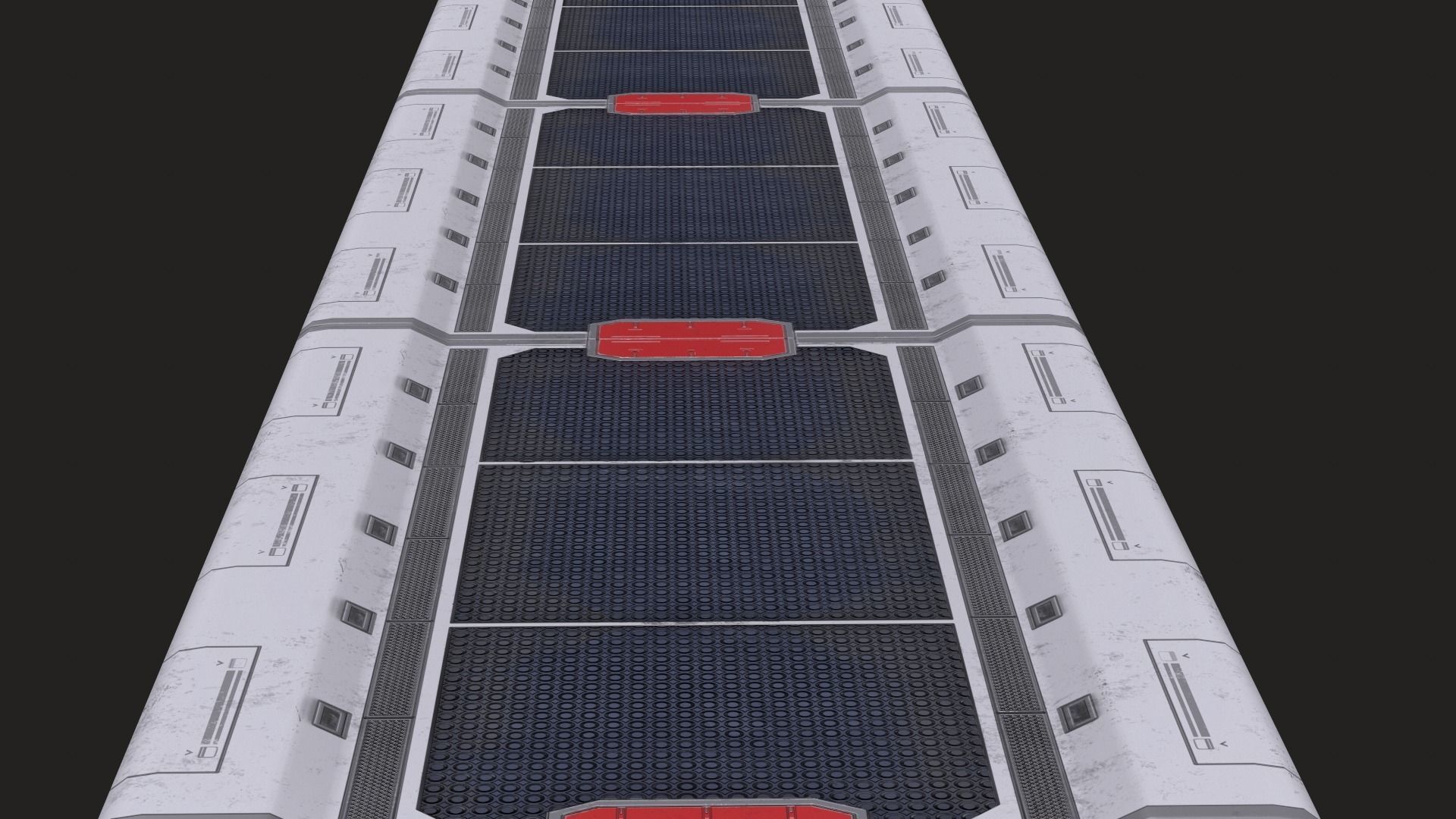 Sci-Fi Modular Platform Low-poly 3D model_10