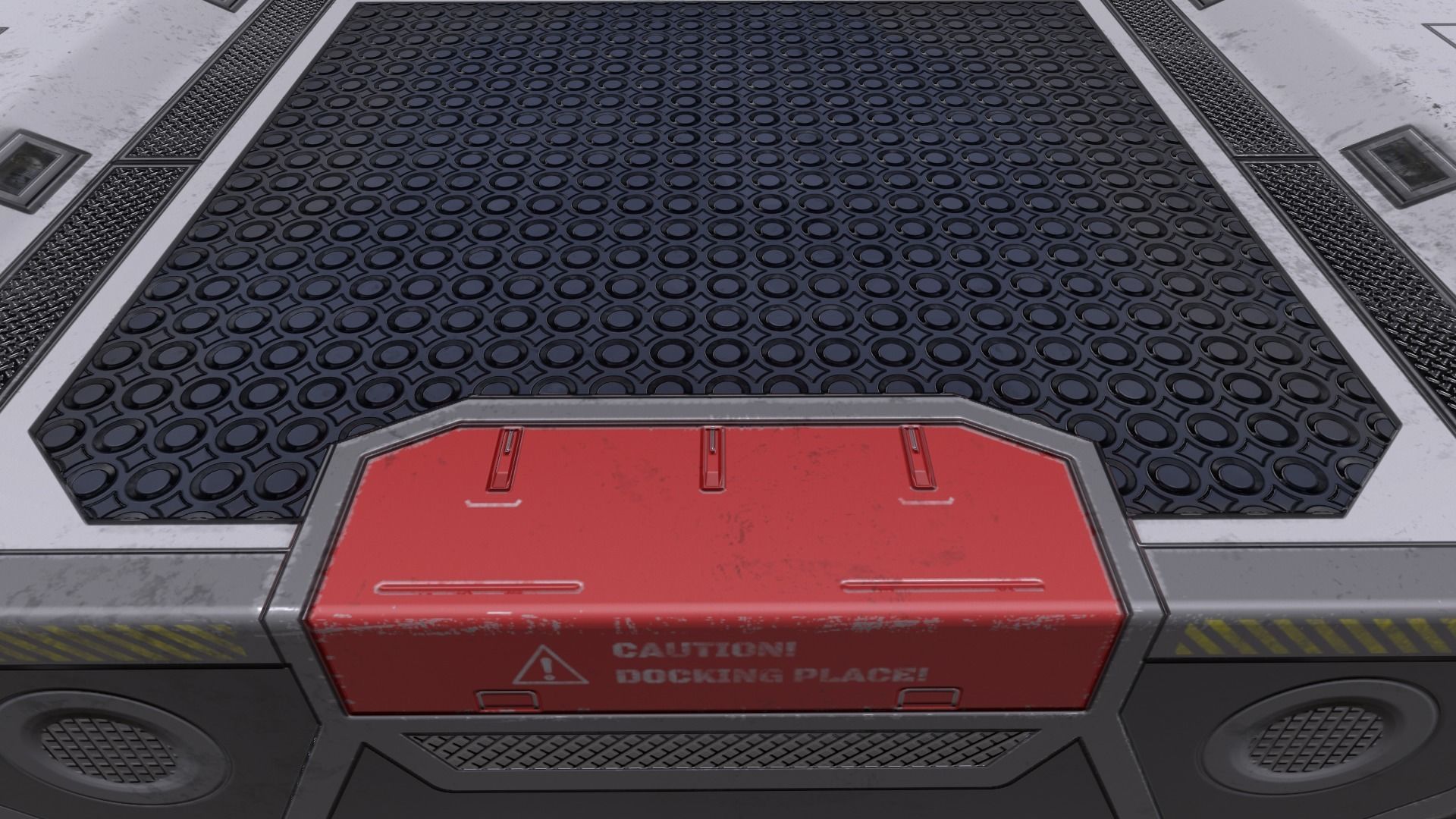 Sci-Fi Modular Platform Low-poly 3D model_5