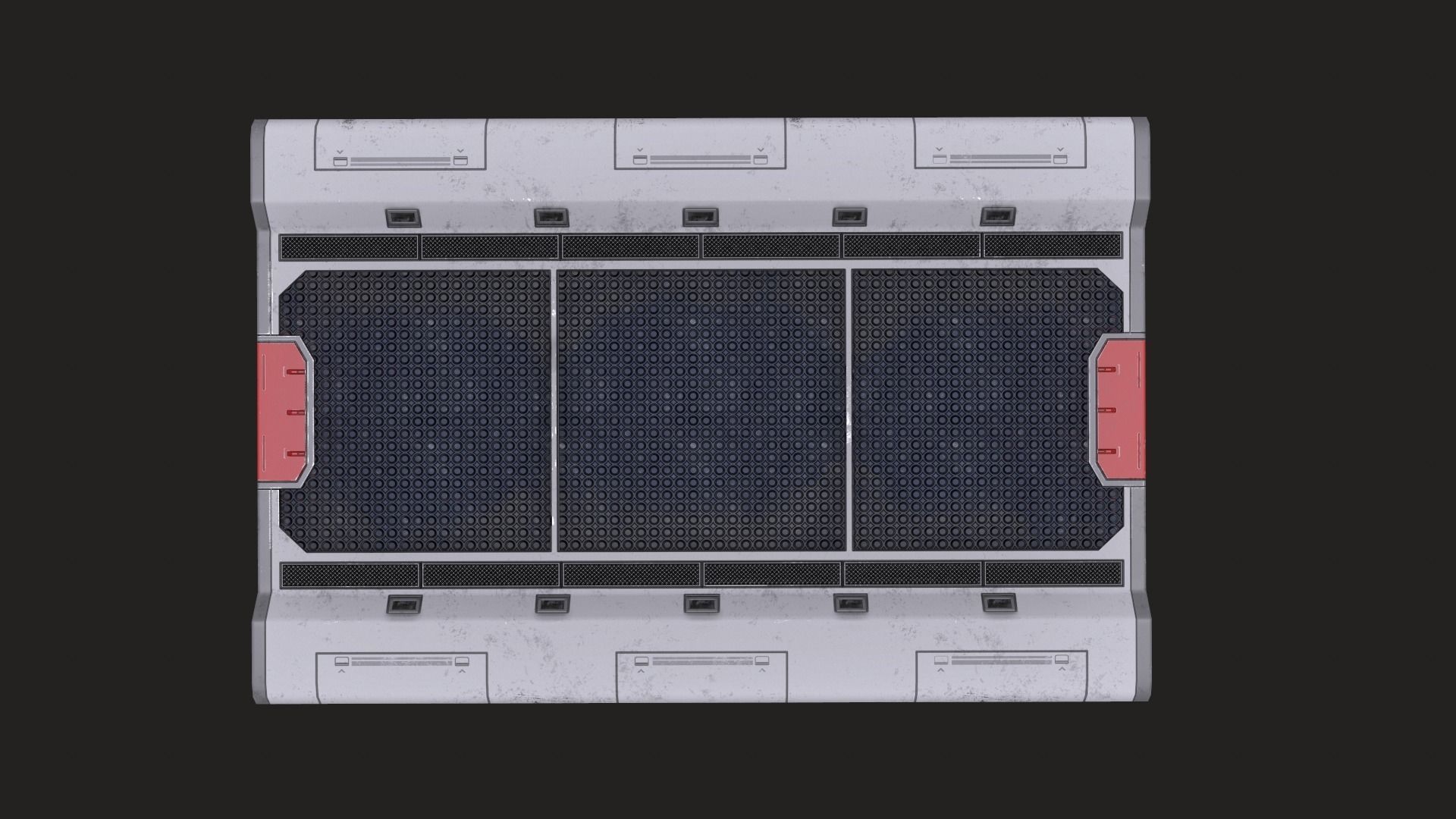 Sci-Fi Modular Platform Low-poly 3D model_3