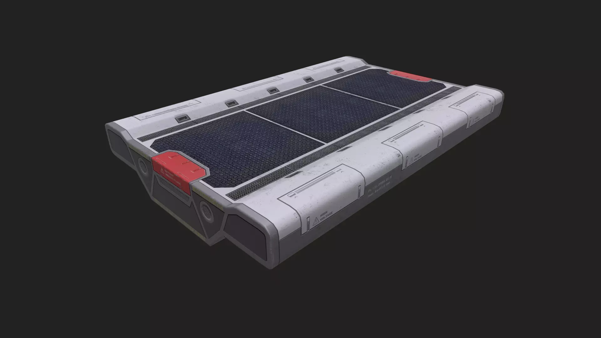 Sci-Fi Modular Platform Low-poly 3D model_0