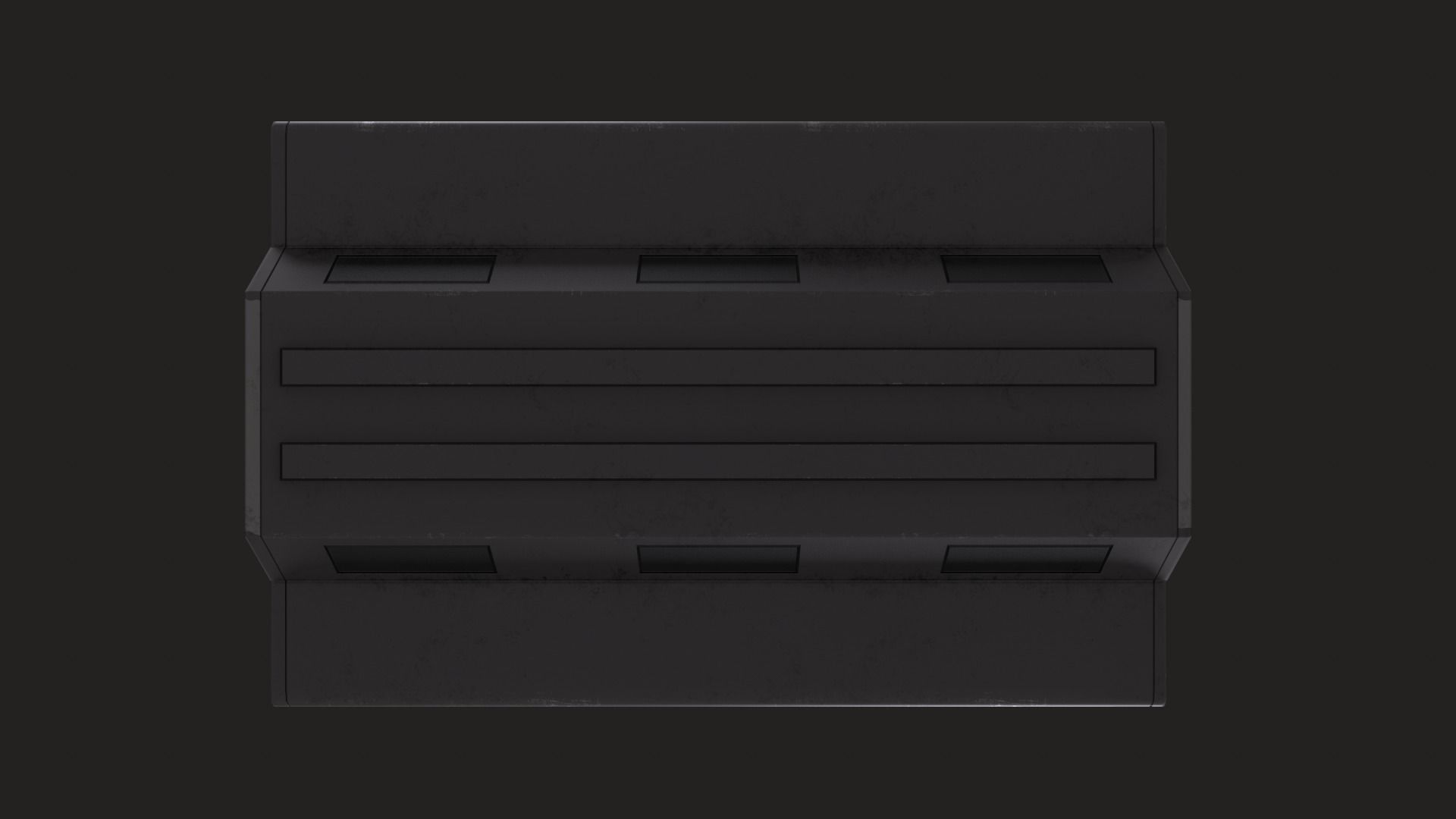 Sci-Fi Modular Platform Low-poly 3D model_11