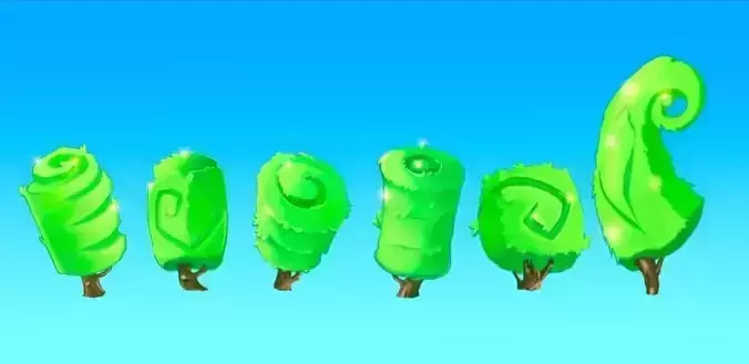 trees props 3D model