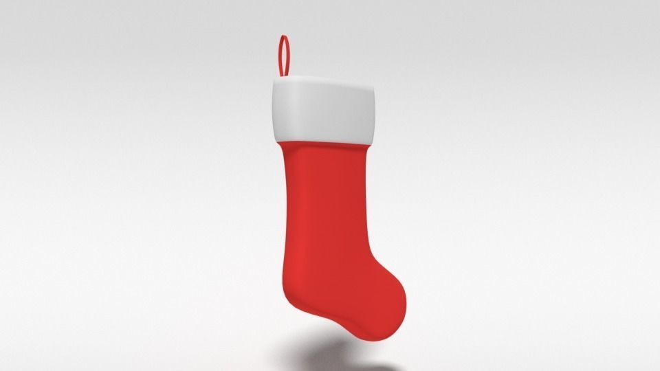 Cartoon Christmas Stocking 3D model_8