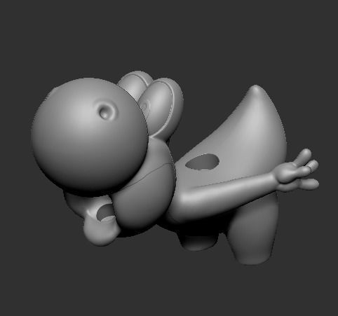 Baby Mario and Yoshi  3D print model_21