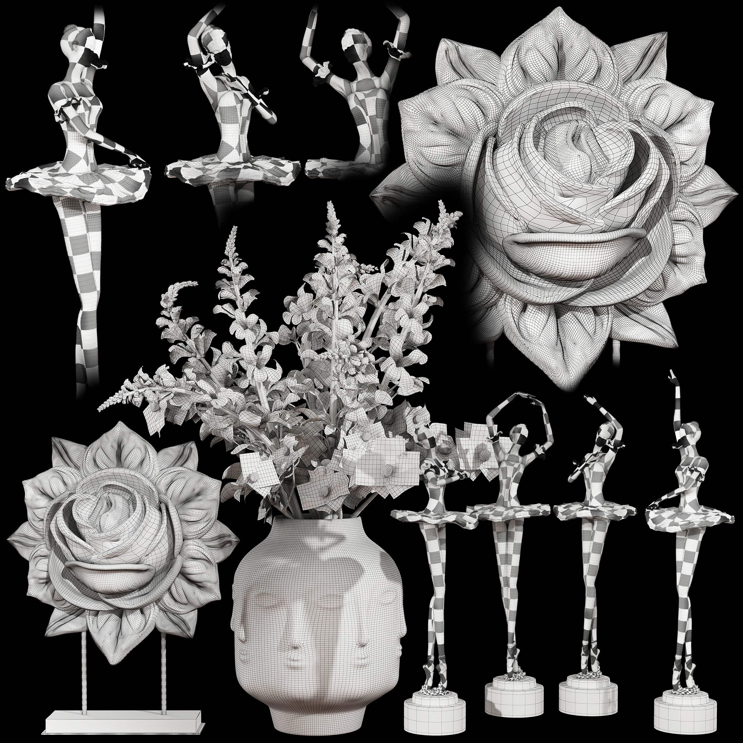 Decor set 59 3D model_3