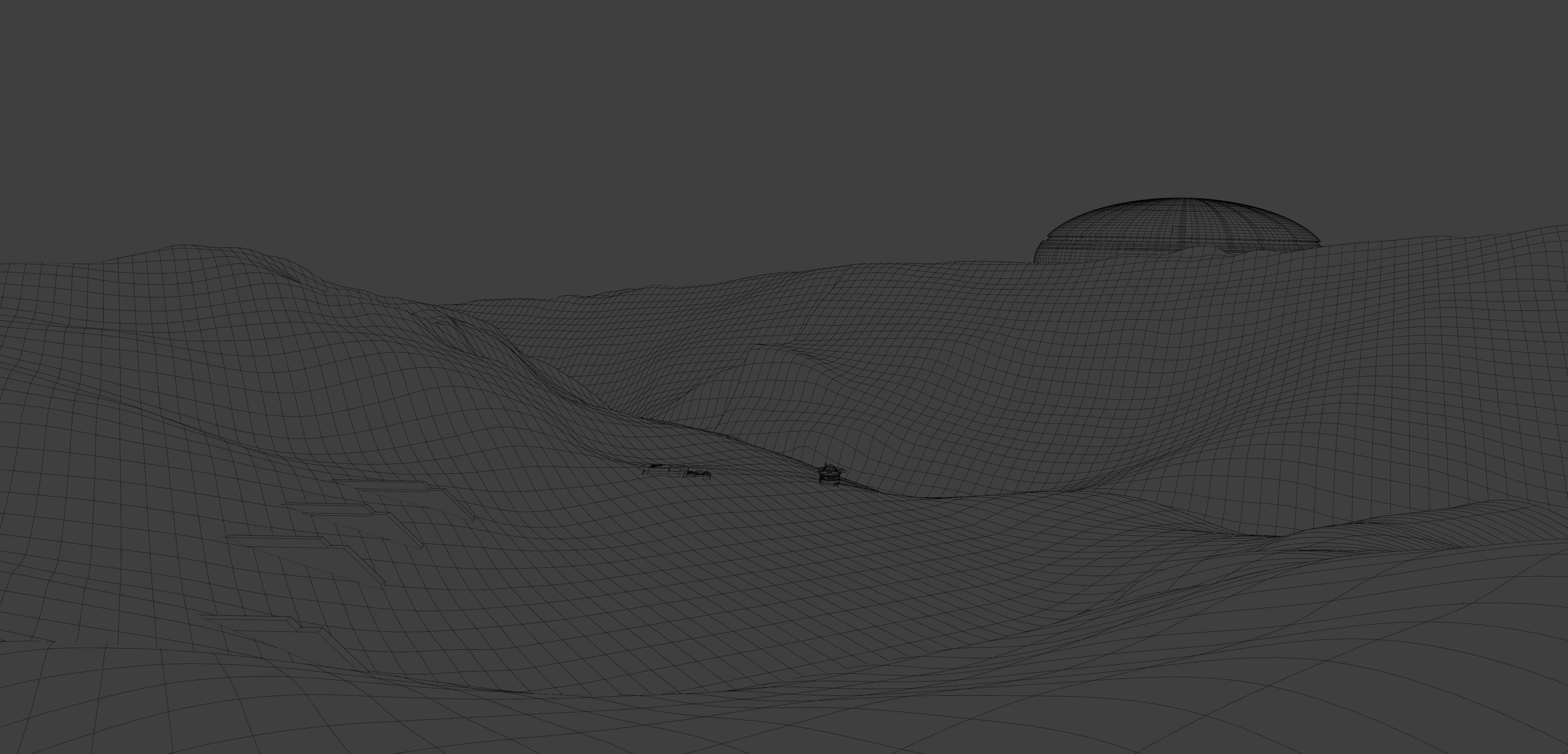 10 Background kitbash landscapes for your main scene Low-poly 3D model_1