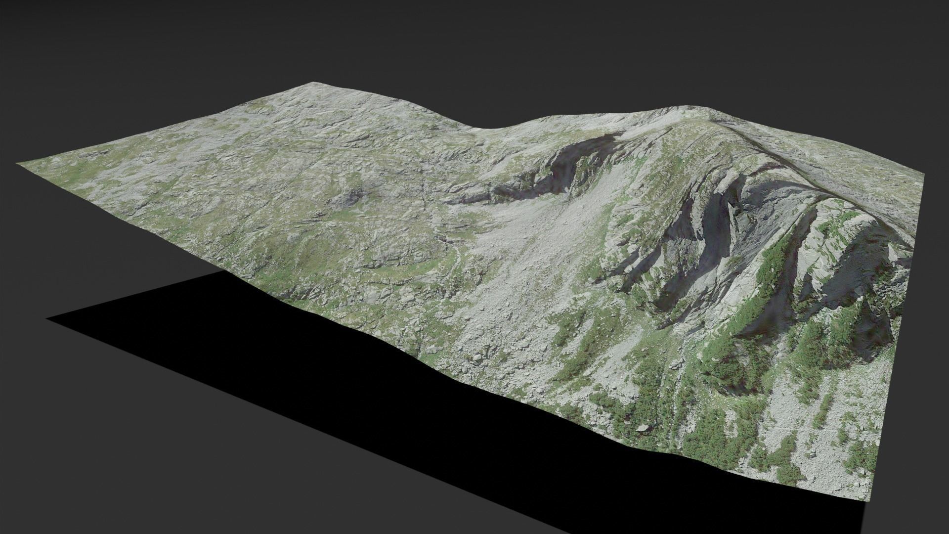 10 Background kitbash landscapes for your main scene Low-poly 3D model_7