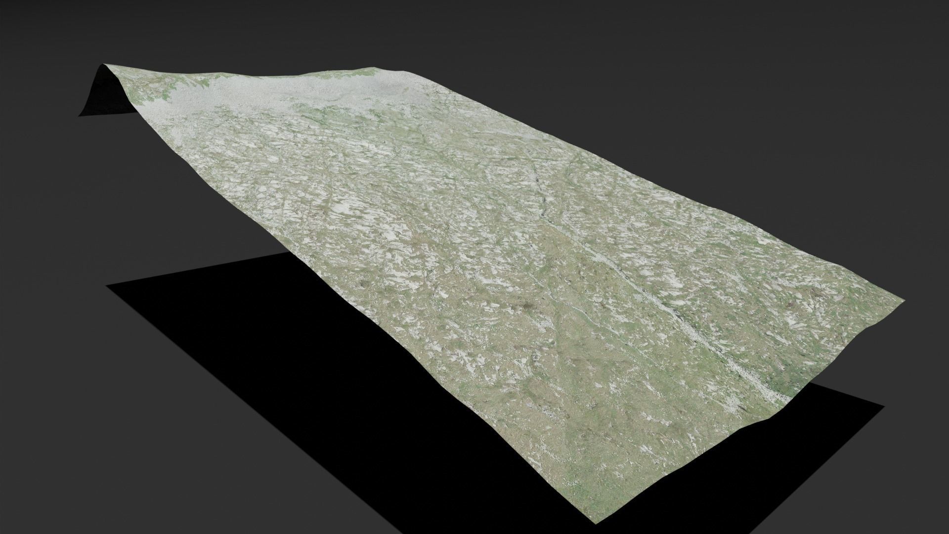 10 Background kitbash landscapes for your main scene Low-poly 3D model_5