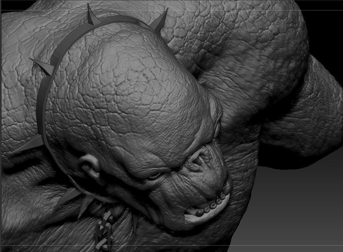 Cave Troll - The Lord of the Rings 3D print model_11