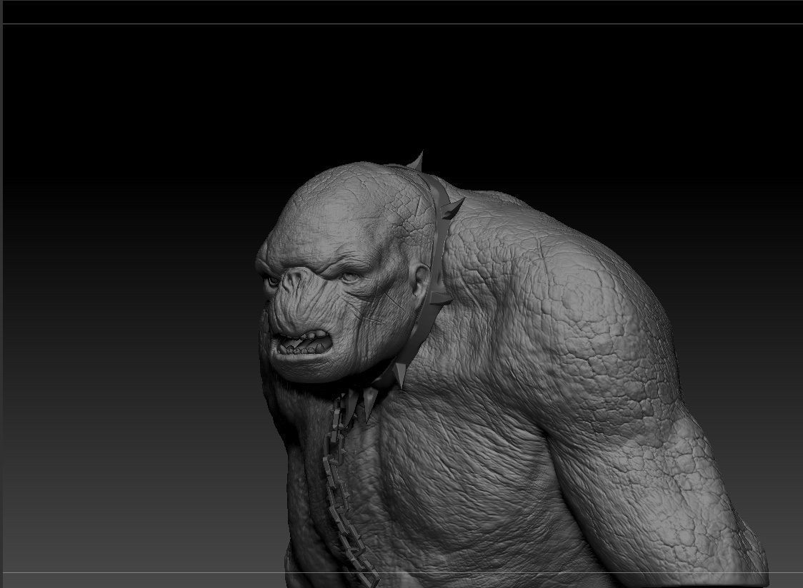 Cave Troll - The Lord of the Rings 3D print model_2