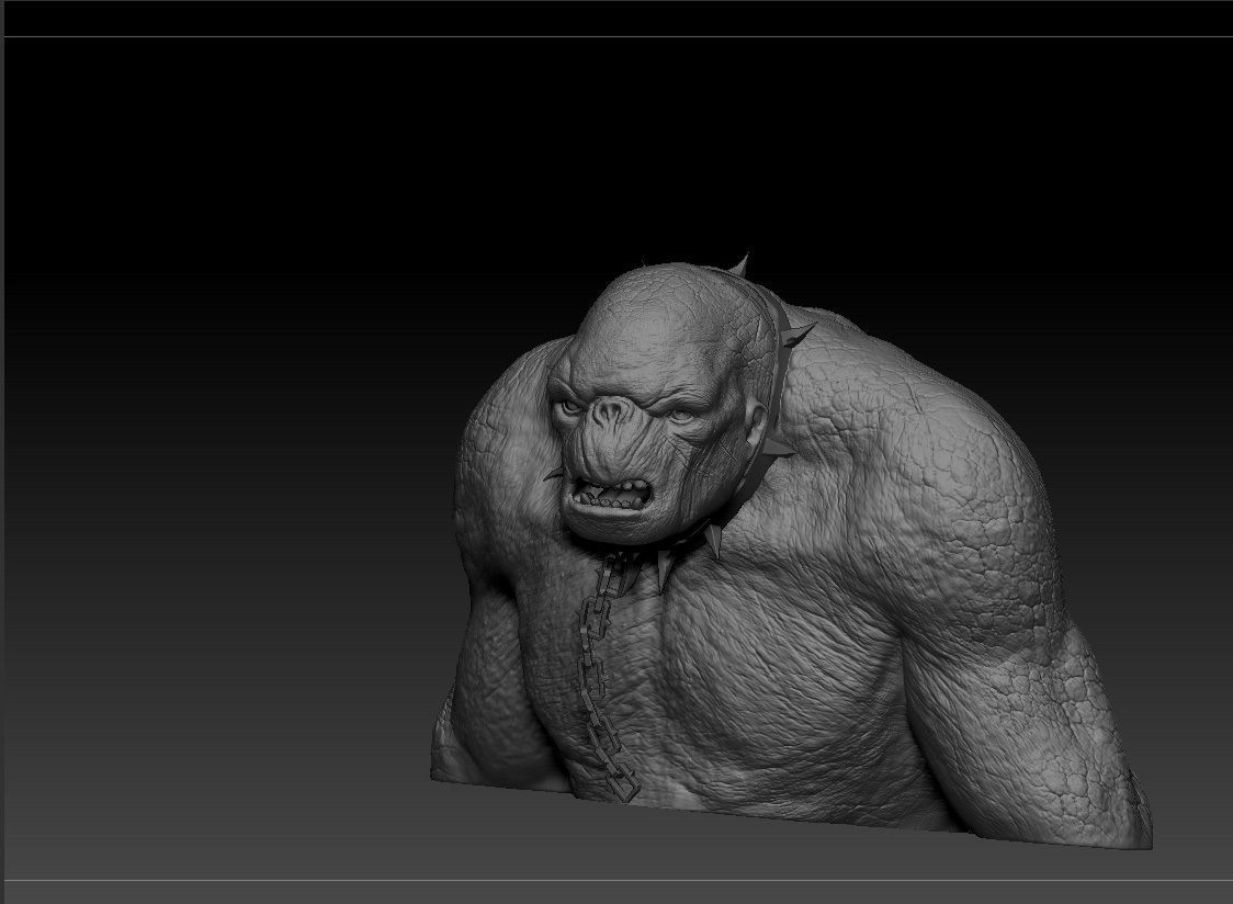 Cave Troll - The Lord of the Rings 3D print model_15