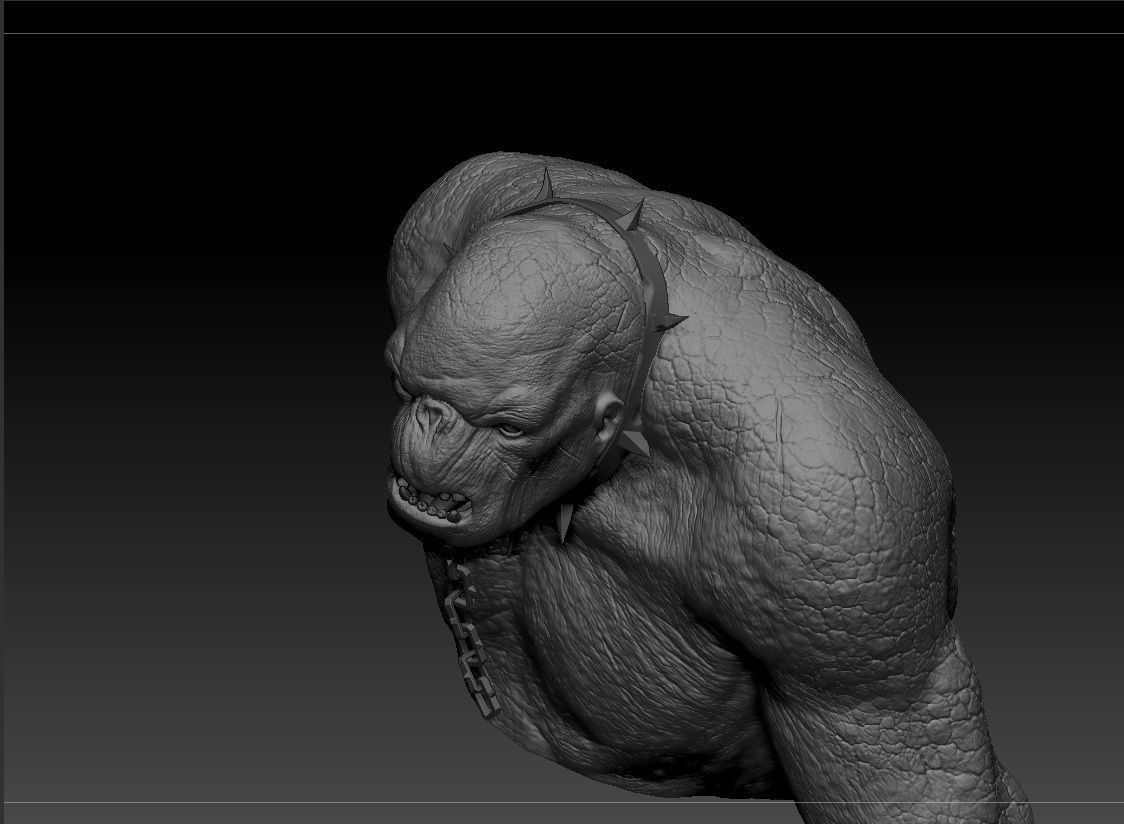 Cave Troll - The Lord of the Rings 3D print model_4