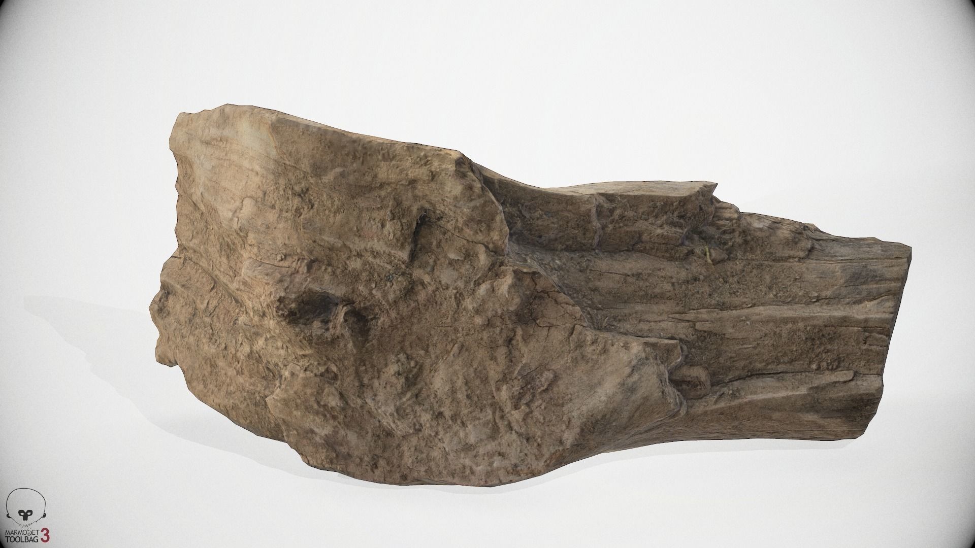 scan wood Low-poly 3D model_4