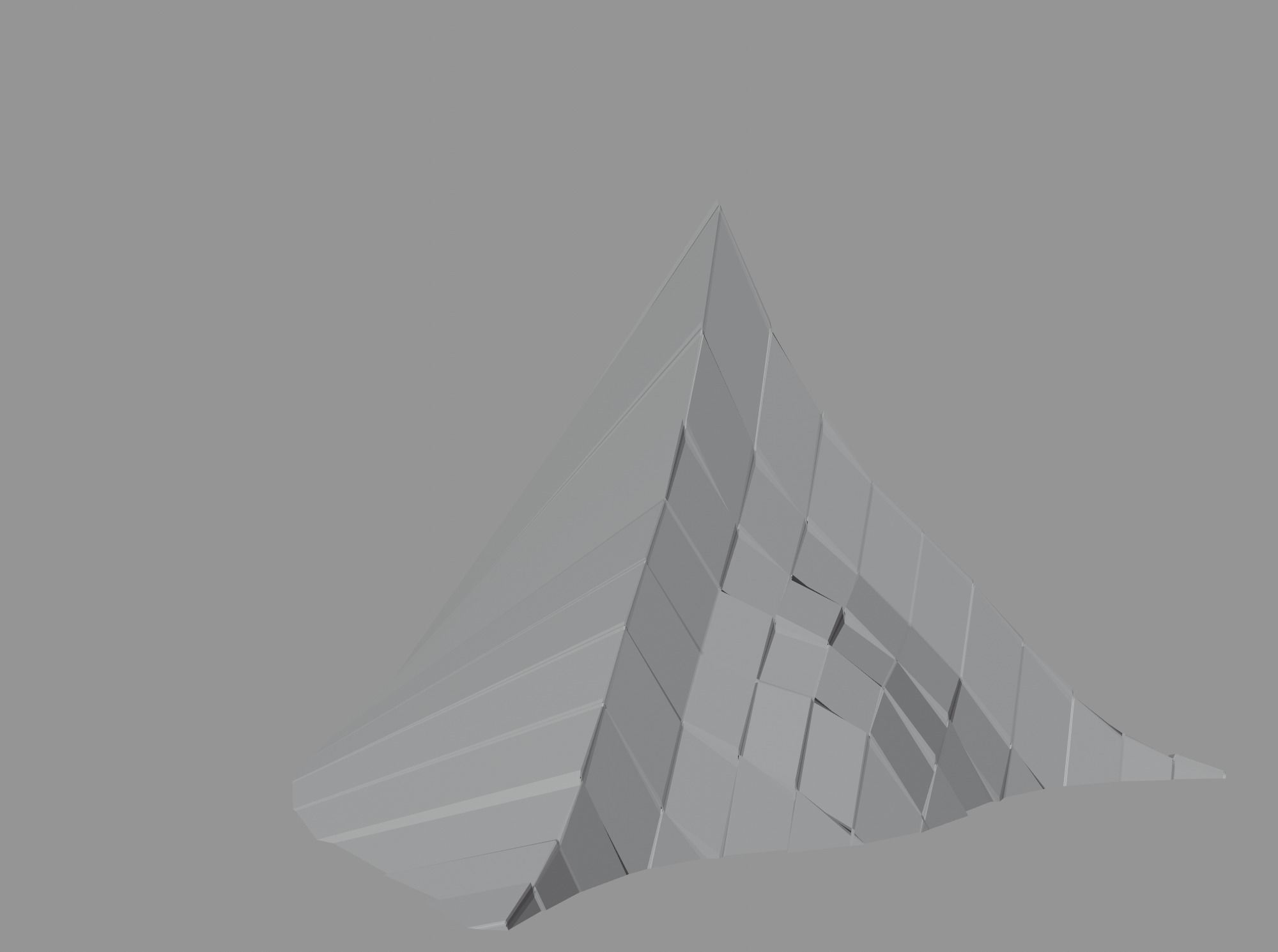 Peak Structure 3rd Version Low-poly 3D model_10