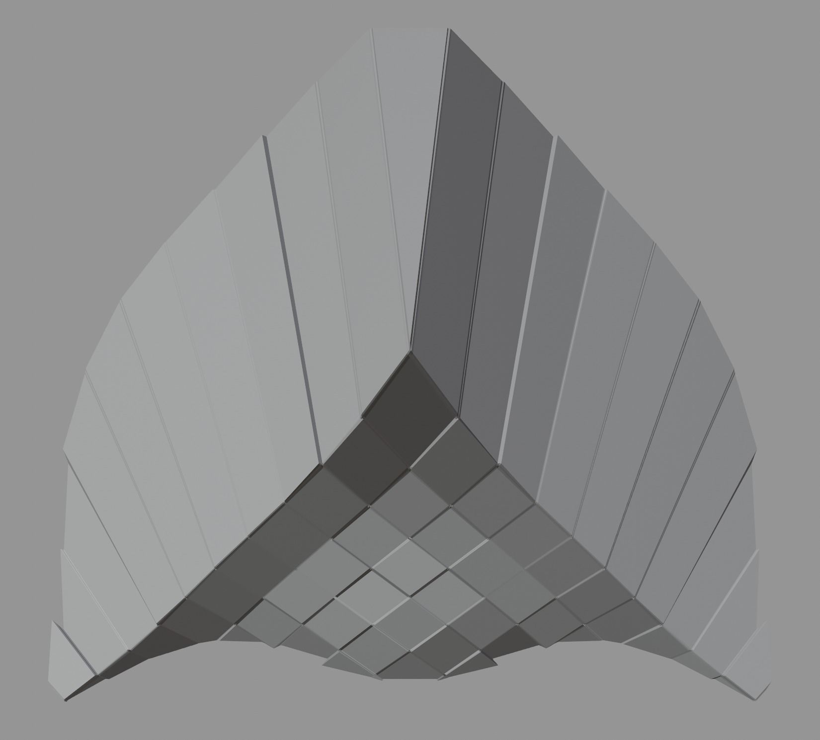 Peak Structure 3rd Version Low-poly 3D model_3