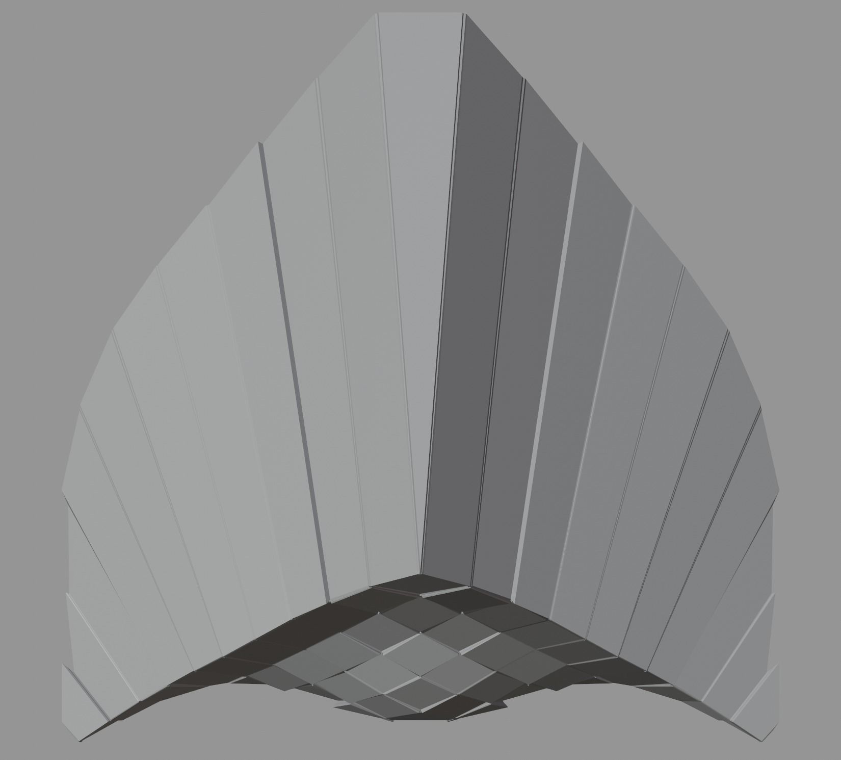 Peak Structure 3rd Version Low-poly 3D model_2